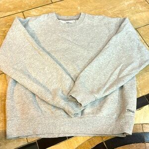 TNA crew neck light grey size small